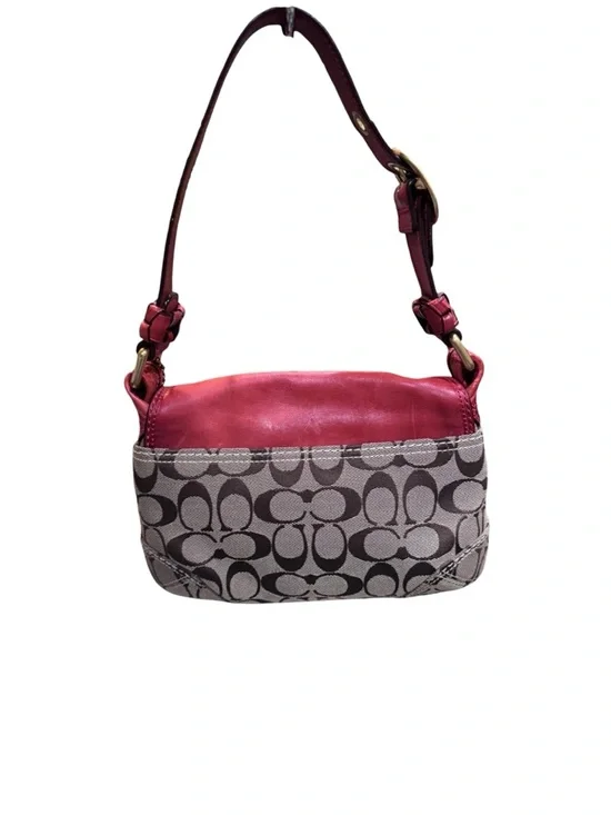 Coach Bleecker Signature Buckle Flap Bag Hobo - Picture 7 of 16